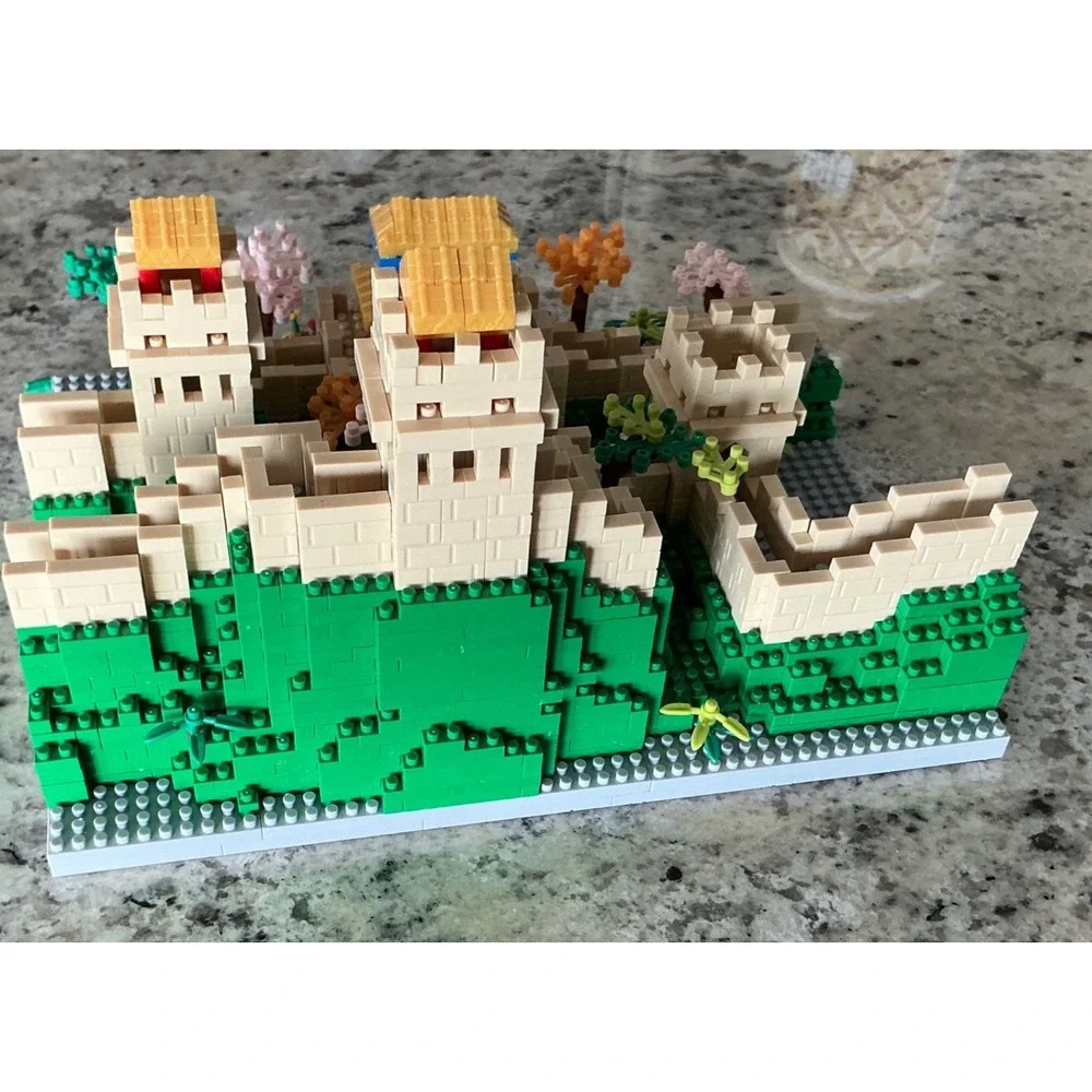 Great Wall China Yanmenguan Building Unassembled Block Set 2000 Pcs Architecture